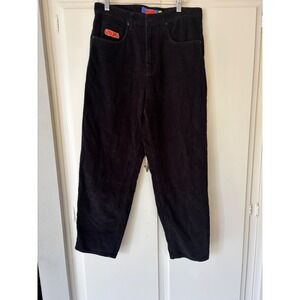 Empyre Men's Baggy Black Corduroy Pants